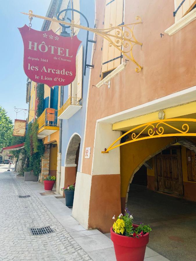 Les Arcades Le Lion D'Or Hotel Buis-les-Baronnies Exterior photo